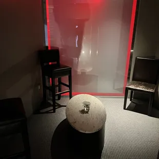 Seating area upstairs