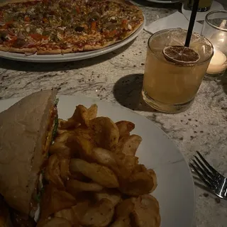 Spicy Pepper and Sausage Pizza