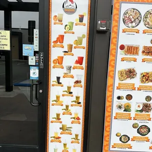 Outside drink menu