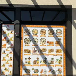Menu outside
