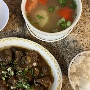 Sườn Ram Me and Canh Khoai Tây