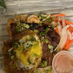 Pork chop rice plate