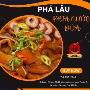 Phá lấu heo khìa nước dừa