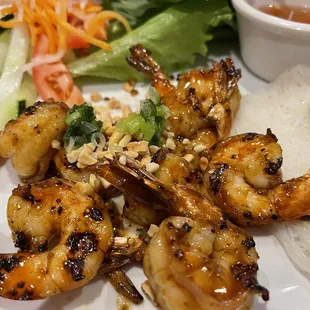 grilled shrimp and rice