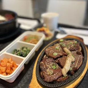 a plate of food on a table