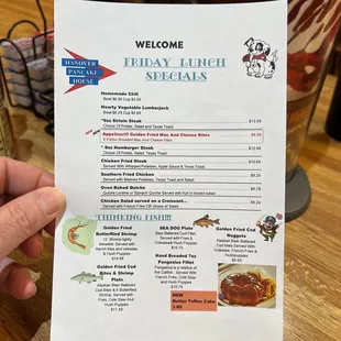Friday specials. Yum!