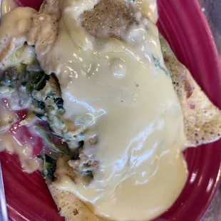 Spinach Mushroom Omelette