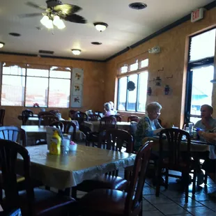 people sitting at tables