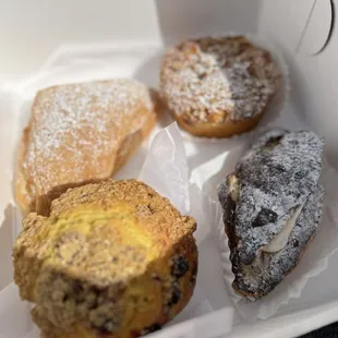 a variety of pastries