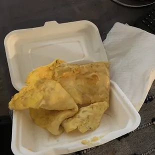 It was supposed to be scrambled eggs with cheese.