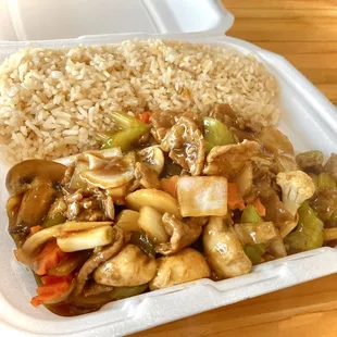 Garlic Beef with Fried Rice