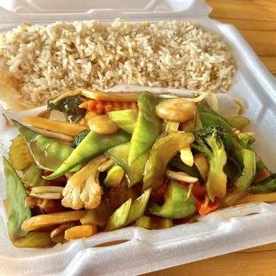 Vegetable Delight with Fried Rice