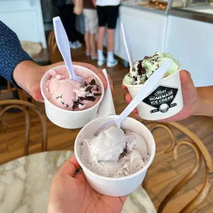 Taro, Strawberry, Mint