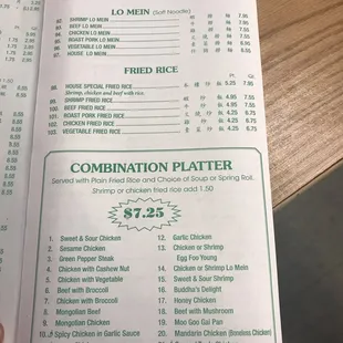 Outer right panel of menu