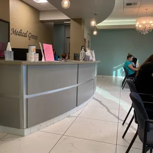 11/02/2020 pic inside reception desk during Covid