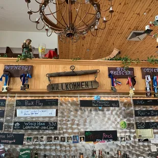 Tap list and decor