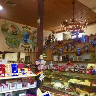 the interior of the store