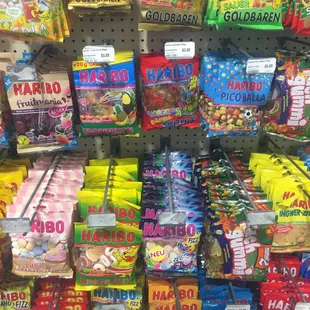 a variety of candy