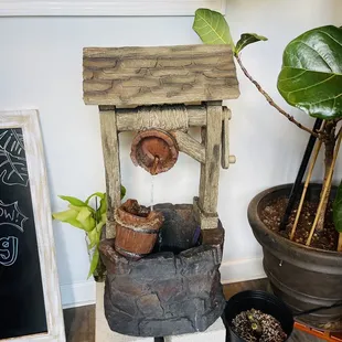 Mini replica of old well in the old days