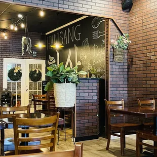 Cool chalk art in the back