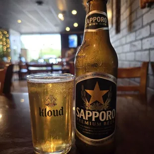 drink, sushi and sashimi