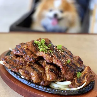 OUTDOOR DINING: Galbi - Grilled Korean Beef Short Ribs | Whole order-$31.95 (BOMB!)