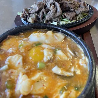 40. Bulgogi and Tofu Soup Combo