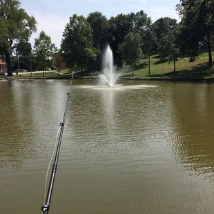 Fountain in the lagoon