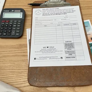 Pay using the honor system. Credit card, check, or cash.