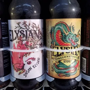 a variety of beers