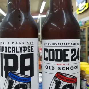 two bottles of beer