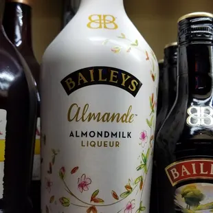a bottle of bailey&apos;s almond milk liqueur