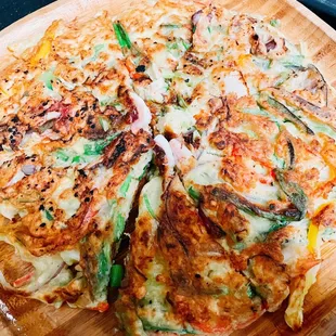 Seafood pancake