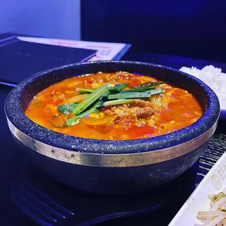 Beef Soft Tofu Jjigae