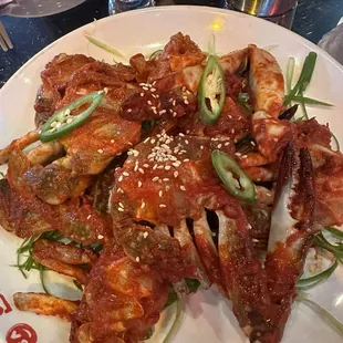 Spicy Marinated Crab