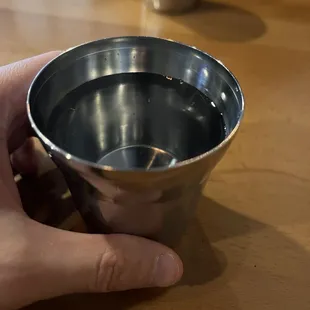 Refreshing cup of water
