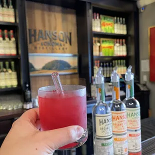 Cheers to an amazing Prickly and Pink cocktail at the Hanson of Sonoma Tasting Room at Hanson Gallery in Sausalito.