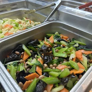 Fungus and celery salad