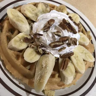 Banana Pecan Waffle