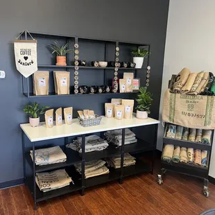 Buy our merchandise and freshly roasted coffee!