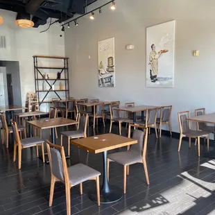 Inside dining area