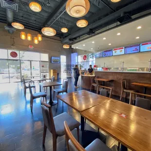 Inside the restaurant