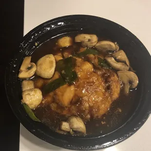 Egg foo young with chicken very good