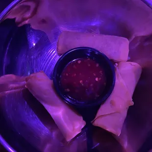 a bowl of food