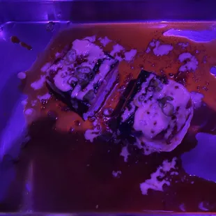 two pieces of sushi