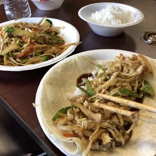 Mu shu vegetable - hard to beat!!