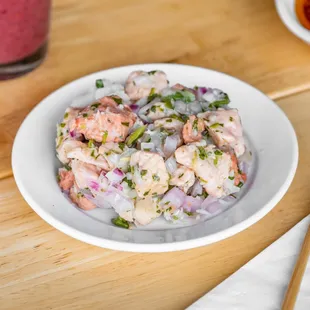 Citrus cured salmon Kilawin
