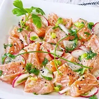 Citrus Cured Salmon Kilawin