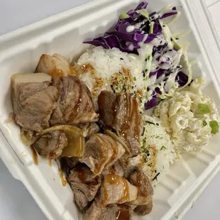 Pork Adobo plate lunch