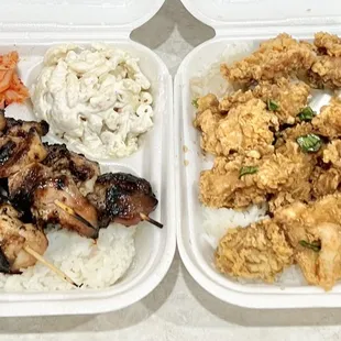 BBQ chicken &amp; Garlic chicken plate